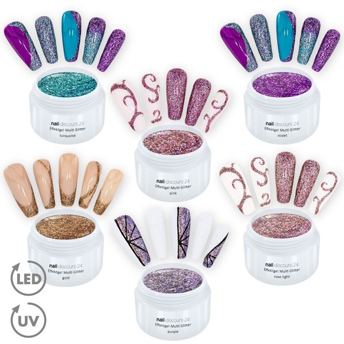 Set gel effetto led multi - effetto,
