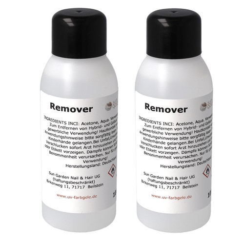 Soak off remover 2x100ml - remover,
